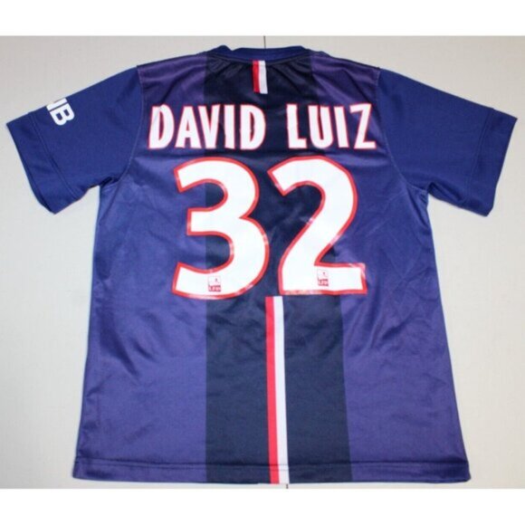 PSG Paris Saint Germain Football Club David Luiz #7 Jersey Youth Medium Nike - Picture 4 of 5